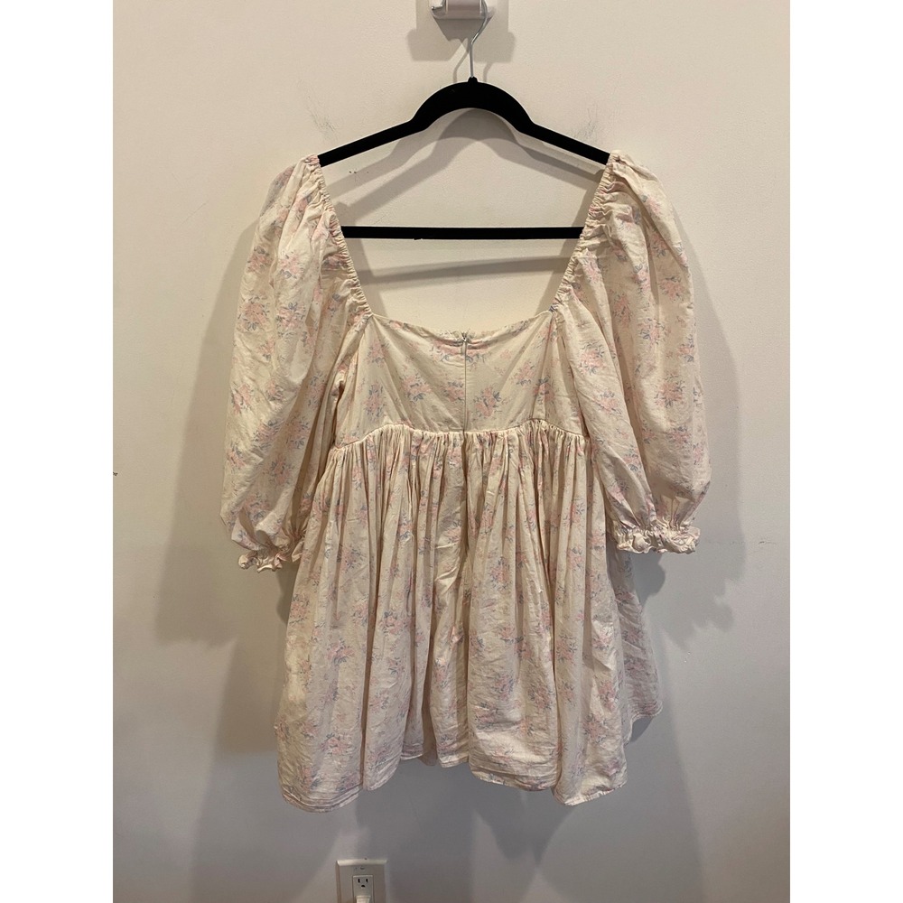 Dainty Feminine Floral Coquette Girl Babydoll Dress - Picture 4 of 10